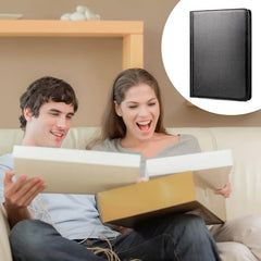 Premium Card Binder 16 Pocket, GEAoffice PU Cover Trading Card binder for 1000+ Cards, Sturdy Card Collection Album, Card Holder Folders for MTG, TCG, Game Cards & Sports Cards, Black