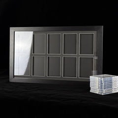 Trading Card Display Case - Baseball Card Display Case Wall Mount, Hold 6 Cards Sports Card Display Frame for Basketball Football Hockey Cards, Black Standard (6 Cards)