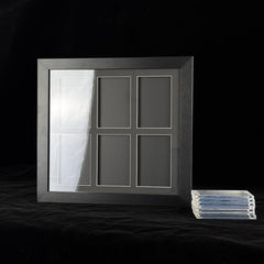 Trading Card Display Case - Baseball Card Display Case Wall Mount, Hold 6 Cards Sports Card Display Frame for Basketball Football Hockey Cards, Black Standard (6 Cards)