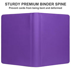 Premium Card Binder 16 Pocket, GEAoffice PU Cover Trading Card binder for 1000+ Cards, Sturdy Card Collection Album, Card Holder Folders for MTG, TCG, Game Cards & Sports Cards, Black