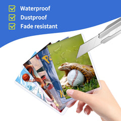 400Pcs Top Loaders for Cards (200Pcs Hard Plastic Card Holders & 200Pcs Penny Card Sleeves) 3" x 4" Toploaders, Card Protector Sleeves for Baseball Football Sports Cards, Standard Trading Cards