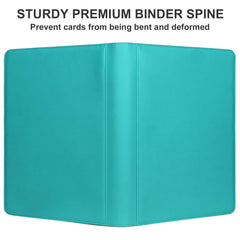 Premium Card Binder 16 Pocket, GEAoffice PU Cover Trading Card binder for 1000+ Cards, Sturdy Card Collection Album, Card Holder Folders for MTG, TCG, Game Cards & Sports Cards, Black