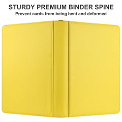 Premium Card Binder 16 Pocket, GEAoffice PU Cover Trading Card binder for 1000+ Cards, Sturdy Card Collection Album, Card Holder Folders for MTG, TCG, Game Cards & Sports Cards, Black