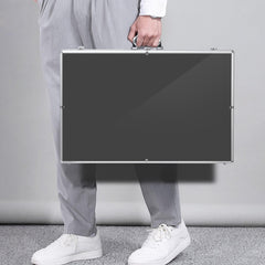 Aluminum Glass Display Case for Cards, XL Large Table Top Display Case with Lock, Portable Trade Show Display Case for Jewelry MTG Cards Collectible Cards