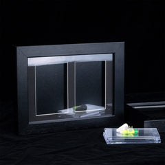 Trading Card Display Case - Baseball Card Display Case Wall Mount, Hold 6 Cards Sports Card Display Frame for Basketball Football Hockey Cards, Black Standard (6 Cards)