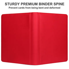 Premium Card Binder 16 Pocket, GEAoffice PU Cover Trading Card binder for 1000+ Cards, Sturdy Card Collection Album, Card Holder Folders for MTG, TCG, Game Cards & Sports Cards, Black