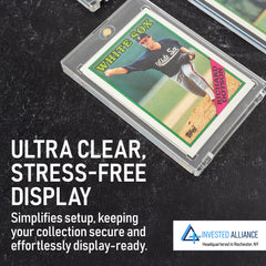 Premium Magnetic Card Holder (25 Pack) | 180PT Magnetic Card Holders for Trading Cards. Pro UV Card Protectors with Ultra Clear Design, One Touch Magnet Case for Trading and MTG Cards.