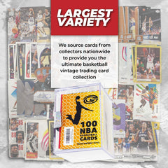 Assorted Set of 100 (Rare Package) Trading Cards - All New Condition Cards - Perfect Starter Set for Kids, Adults, & Collectors - Potential Superstar and Hall of Fame Cards Available - Retail Packaging
