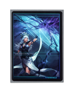TitanShield (150 Sleeves, Black) Compatible with Standard Sized Board Games, MTG Magic The Gathering, Pokemon, Lorcana and Trading Cards 2.5" x 3.5" 66x91mm
