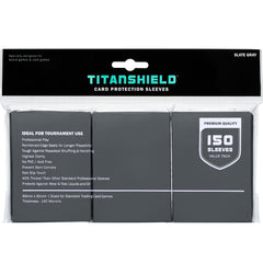 TitanShield (150 Sleeves, Black) Compatible with Standard Sized Board Games, MTG Magic The Gathering, Pokemon, Lorcana and Trading Cards 2.5" x 3.5" 66x91mm