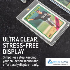 Premium Magnetic Card Holder (25 Pack) | 180PT Magnetic Card Holders for Trading Cards. Pro UV Card Protectors with Ultra Clear Design, One Touch Magnet Case for Trading and MTG Cards.