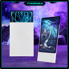 TitanShield (150 Sleeves, Black) Compatible with Standard Sized Board Games, MTG Magic The Gathering, Pokemon, Lorcana and Trading Cards 2.5" x 3.5" 66x91mm