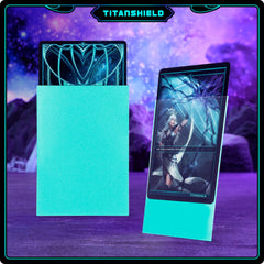 TitanShield (150 Sleeves, Black) Compatible with Standard Sized Board Games, MTG Magic The Gathering, Pokemon, Lorcana and Trading Cards 2.5" x 3.5" 66x91mm