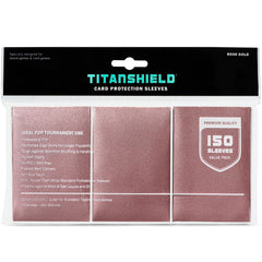 TitanShield (150 Sleeves, Black) Compatible with Standard Sized Board Games, MTG Magic The Gathering, Pokemon, Lorcana and Trading Cards 2.5" x 3.5" 66x91mm