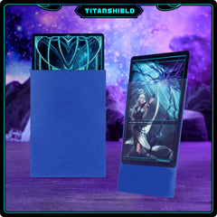 TitanShield (150 Sleeves, Black) Compatible with Standard Sized Board Games, MTG Magic The Gathering, Pokemon, Lorcana and Trading Cards 2.5" x 3.5" 66x91mm