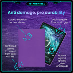 TitanShield (150 Sleeves, Black) Compatible with Standard Sized Board Games, MTG Magic The Gathering, Pokemon, Lorcana and Trading Cards 2.5" x 3.5" 66x91mm