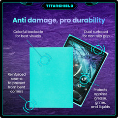 TitanShield (150 Sleeves, Black) Compatible with Standard Sized Board Games, MTG Magic The Gathering, Pokemon, Lorcana and Trading Cards 2.5" x 3.5" 66x91mm
