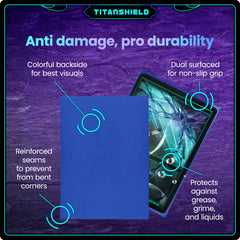 TitanShield (150 Sleeves, Black) Compatible with Standard Sized Board Games, MTG Magic The Gathering, Pokemon, Lorcana and Trading Cards 2.5" x 3.5" 66x91mm