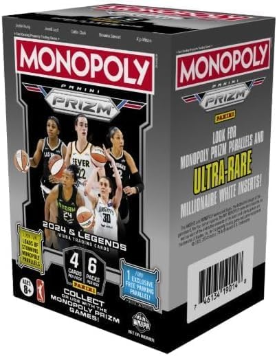 2024 Panini Monopoly Prizm WNBA Trading Card Blaster Box