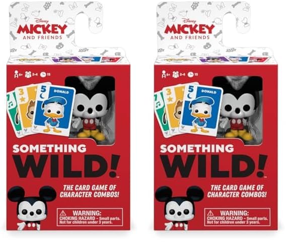 Funko Something Wild! Disney Mickey & Friends with Mickey Mouse Pocket Pop! Card Game for 2-4 Players Ages 6 and Up