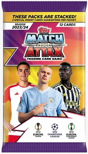 2023-24 Topps Match Attax UEFA Champions League Cards Packet (12 Cards Each), UCLMA23-2301