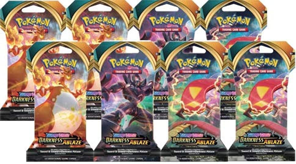 Pokemon Sword and Shield Darkness Ablaze: 8 Sleeved Booster Packs