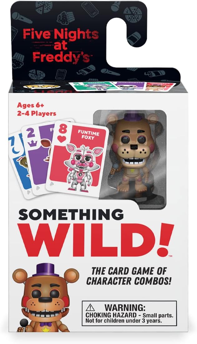 Funko Something Wild! Five Nights at Freddy's with Freddy Pocket Pop! Card Game for 2-4 Players Ages 6 and Up