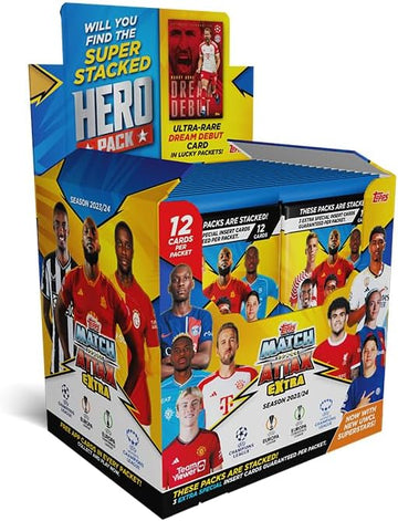 Topps 2023-24 Match Attax Extra Champions League Cards - 36-Pack Box (432 Cards)