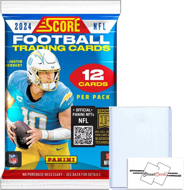 2024 Panini Score Football NFL Retail Pack with 12 Trading Cards + Toploader! STREETCARDS!