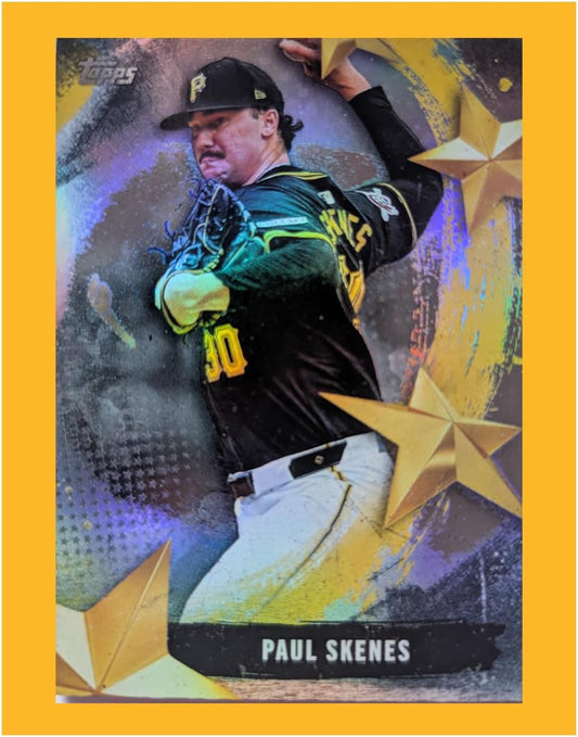 2025 Topps Series 1 Stars of MLB 30 Baseball Card Insert Set with Aaron Judge, Bobby WITT Jr, Dylan Crews, James Wood, Shohei Ohtani, Paul Skenes, Coby Mayo