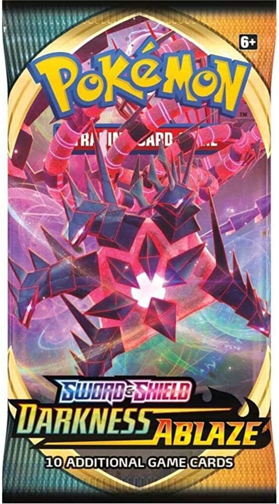 Pokemon 174-81712 Pokemon-Sword & Shield Darkness Ablaze-Booster Packet