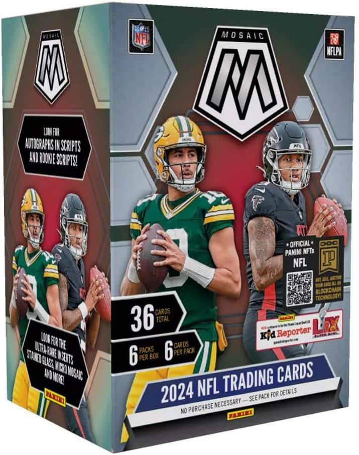 2024 Panini NFL Mosaic Football Trading Card Blaster Box (6 Packs)