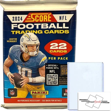 2024 Panini Score Football NFL Jumbo Blaster Value Pack with 22 Trading Cards + Toploader! STREETCARDS!
