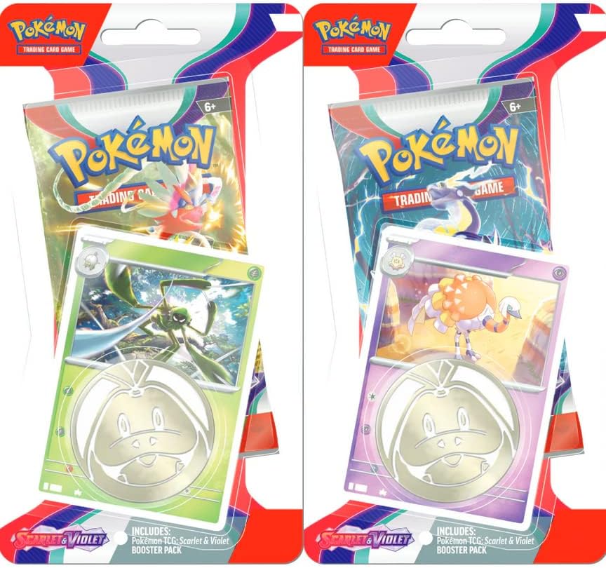 Pokemon TCG: Scarlet and Violet Checklane Blister - Espathra and Spidops Double Pack