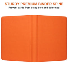 Premium Card Binder 16 Pocket, GEAoffice PU Cover Trading Card binder for 1000+ Cards, Sturdy Card Collection Album, Card Holder Folders for MTG, TCG, Game Cards & Sports Cards, Black
