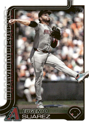 2025 Topps #328 Eugenio Suarez Arizona Diamondbacks MLB Series 1 Baseball Base Trading Card