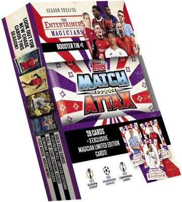 Topps Match Attax 24/25 - Random Booster Tin - Contains 28 Match Attax Cards Plus 3 Exclusive LEs