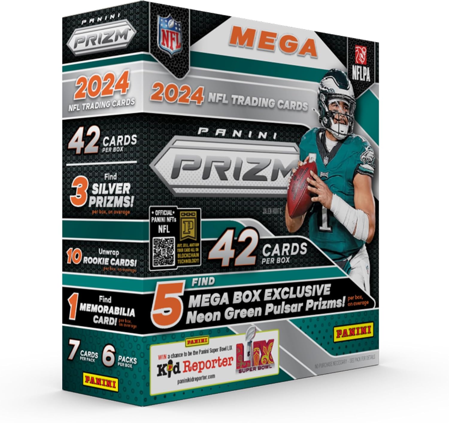 2024 Panini Prizm Football Trading Cards Mega Box