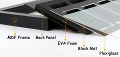 Trading Card Display Case - Baseball Card Display Case Wall Mount, Hold 6 Cards Sports Card Display Frame for Basketball Football Hockey Cards, Black Standard (6 Cards)