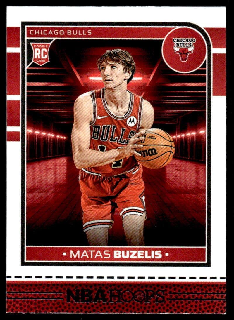 2024-25 Hoops #241 Matas Buzelis RC Rookie Chicago Bulls NBA Basketball Base Trading Card