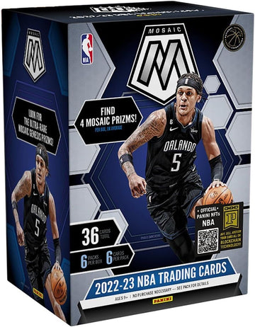 2023 Panini Mosaic Basketball Card Blaster Box - 36 Basketball Cards per Box