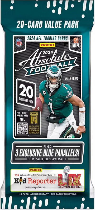 2024 Panini Absolute Football NFL 20 Card Jumbo Value Trading Card Pack