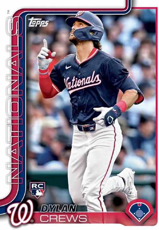 2025 Topps Series 1 Washington Nationals Baseball Card Team Set Dylan Crews Rookie Card James Wood RC CJ Abrams Mackenzie Gore