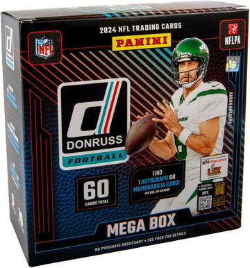 2024 Panini Donruss Football Trading Cards Mega Box | Optic Rated Rookies Preview Red Wave! | Find 1 Autograph or Memorabilia Card!