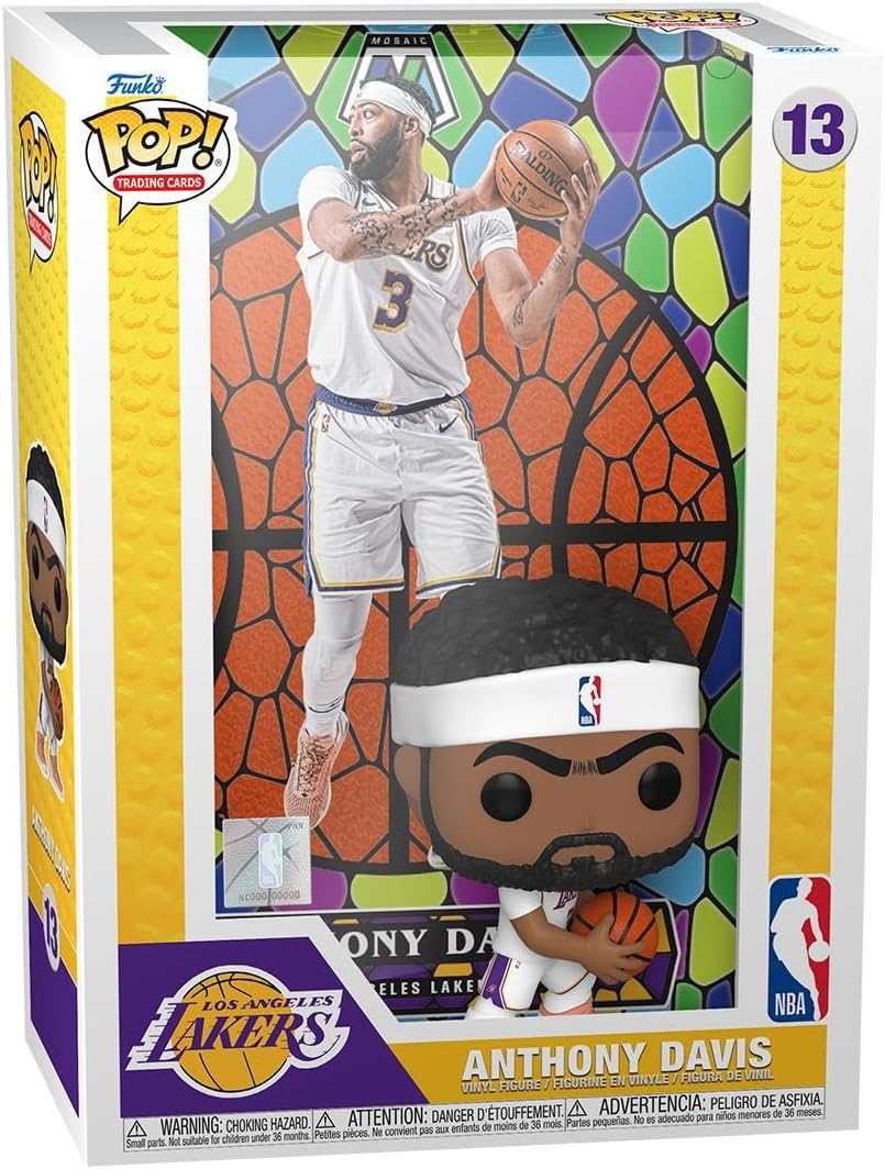 Funko Pop! Trading Cards: NBA - Anthony Davis, Los Angeles Lakers (Mosaic)