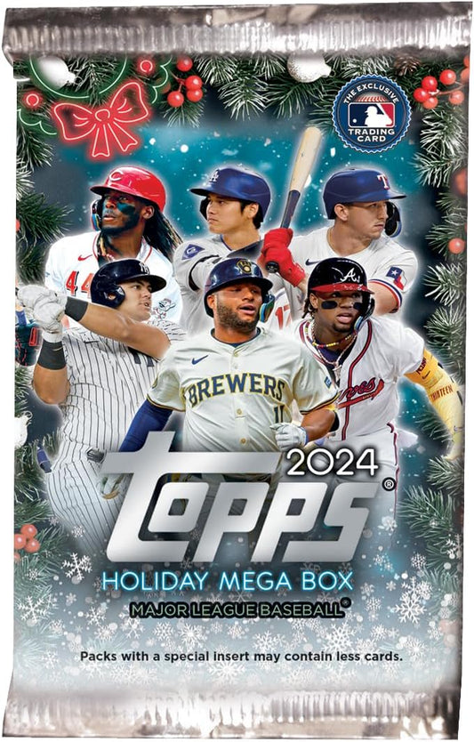 Topps 2024 Holiday Baseball Factory Sealed Mega Box - Baseball Wax Packs