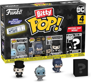 Funko Bitty POP! Batman 85th - Freeze, 4-Pack and A Surprise Mystery Mini Figure - 0.9 Inch (2.2 Cm)