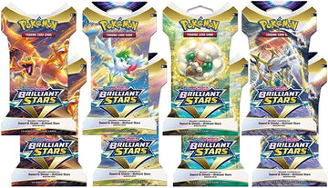 Pokemon Sword and Shield Brilliant Stars (8) Sleeved Booster Packs Sealed