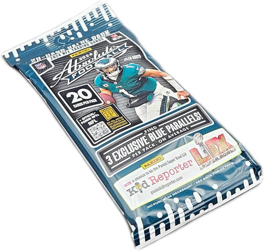2024 Panini Absolute Football NFL 20 Card Jumbo Value Trading Card Pack