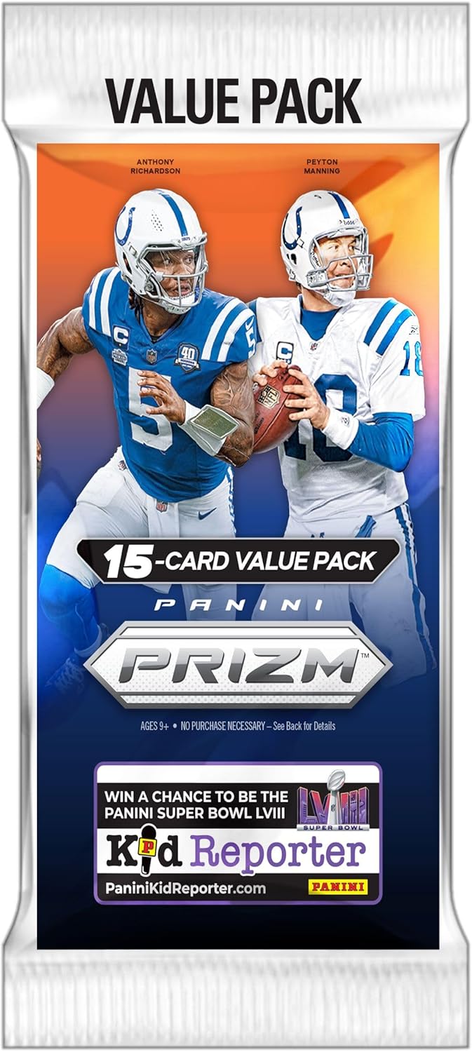 NFL Panini 2023 Prizm Football Trading Card VALUE Box [15 Cards]